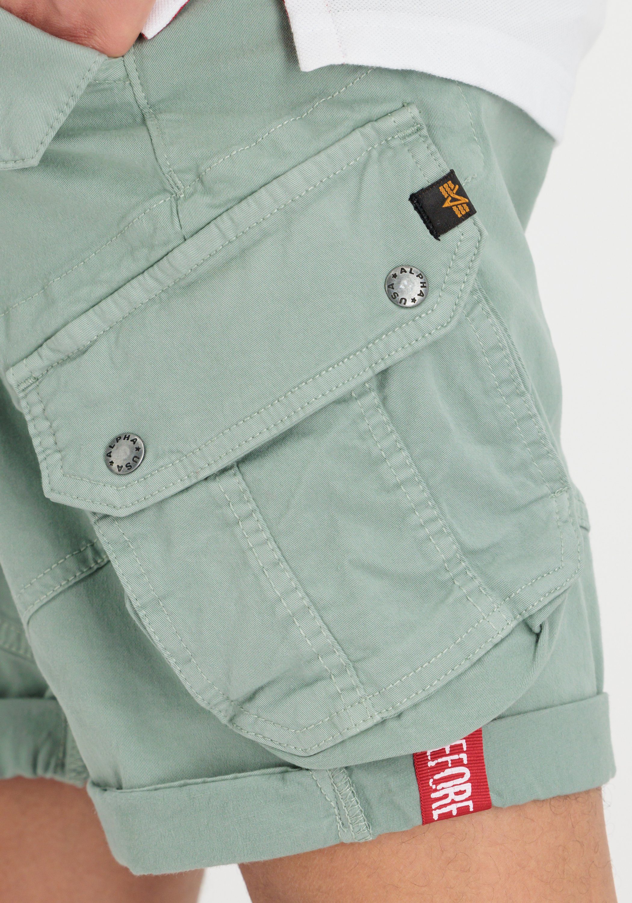 Shorts Industries Combat Cargo dusty green Shorts - Short Industries Men Alpha Alpha