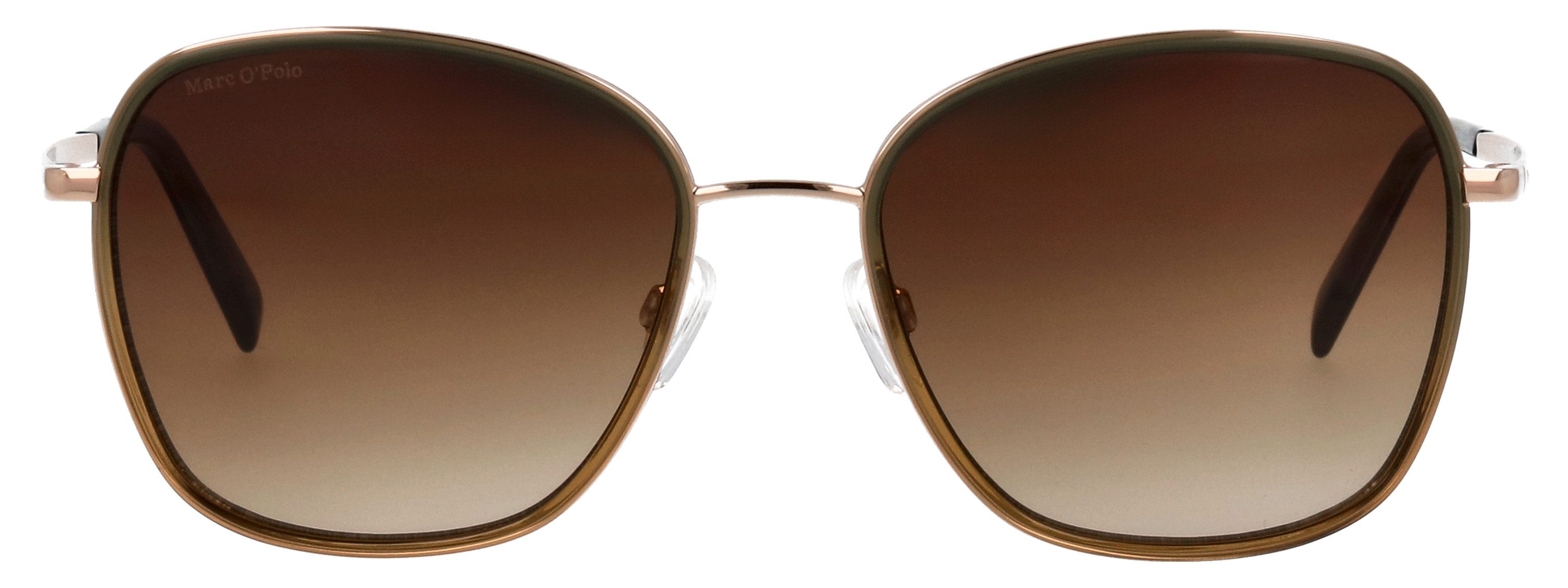 Marc O'Polo Sonnenbrille Modell 508000 Form Butterfly, Logoschriftzug auf Bügel, Kombifassung