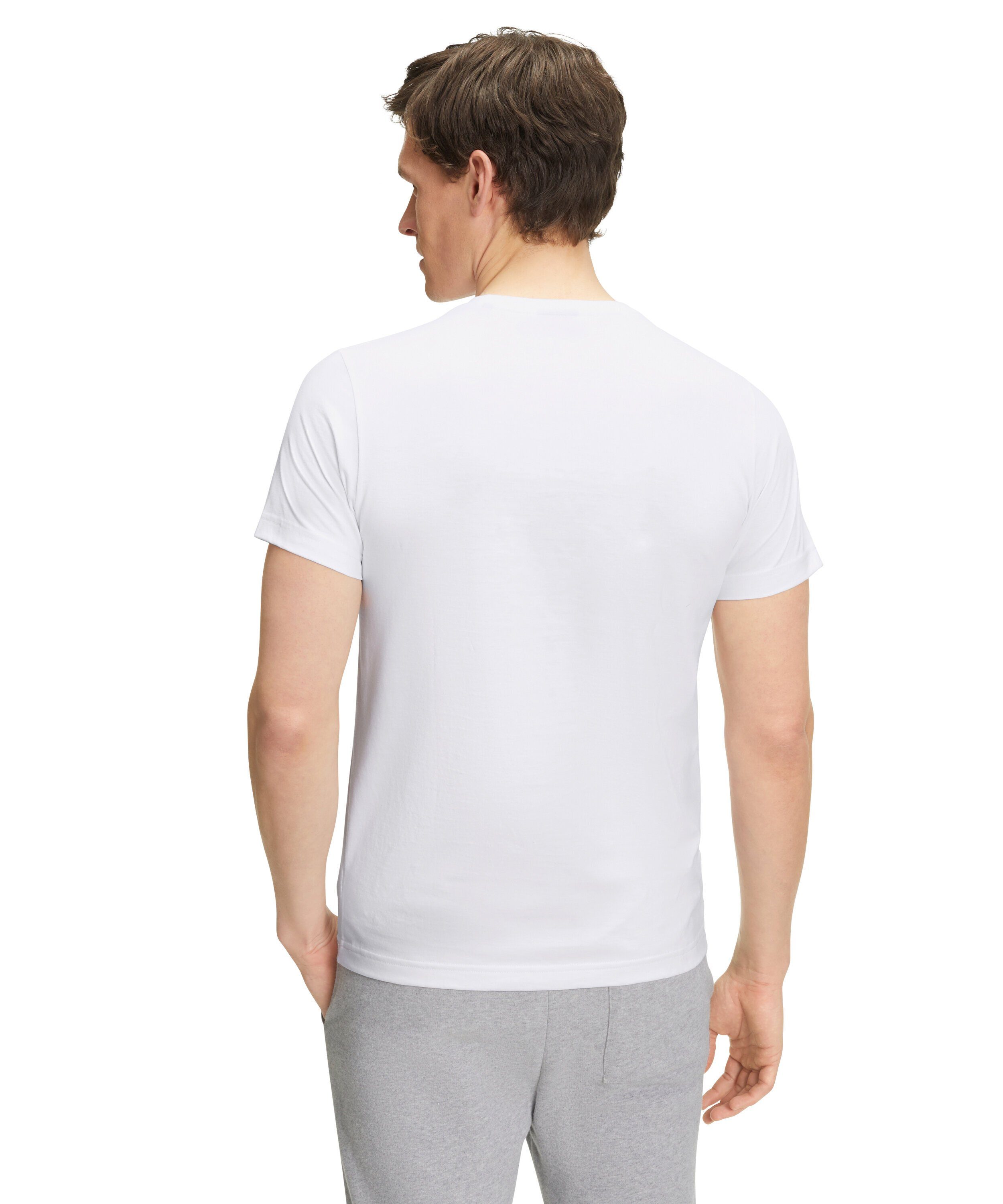 white (1-tlg) FALKE T-Shirt Pima-Baumwolle (2000) aus hochwertiger