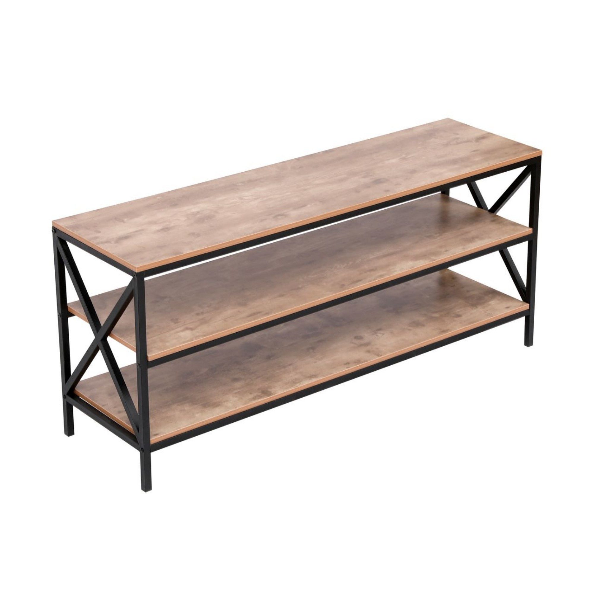 Happy Home Beistellschrank TV Schrank Schrank Kommode Sideboard Regal Sideboard mit 3 Ablagen