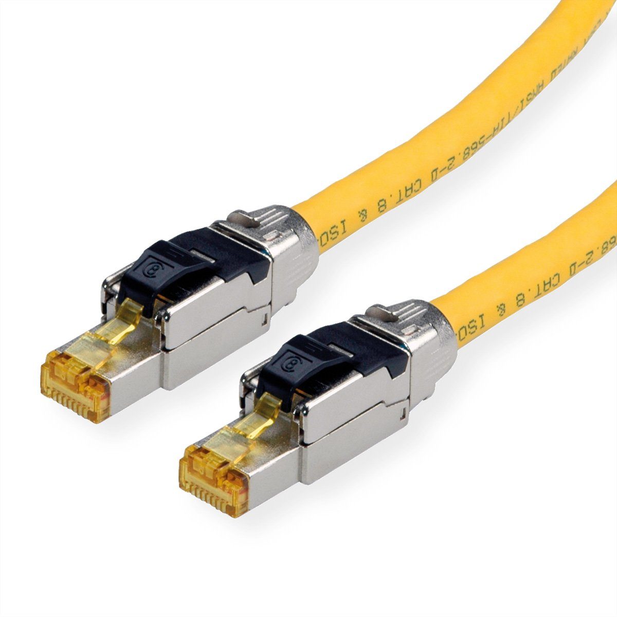 ROLINE S/FTP-(PiMF) Patchkabel Cat.8 (Class I) LAN-Kabel, RJ-45 Männlich (Stecker), RJ-45 Männlich (Stecker) (100.0 cm), LSOH, Massivdraht