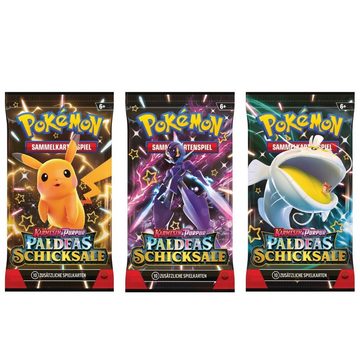The Pokémon Company International Sammelkarte Pokémon Karmesin & Purpur Paldeas Schicksale - Tech-Sticker Kollektion, mit Mobtiff - deutsche Sprachausgabe