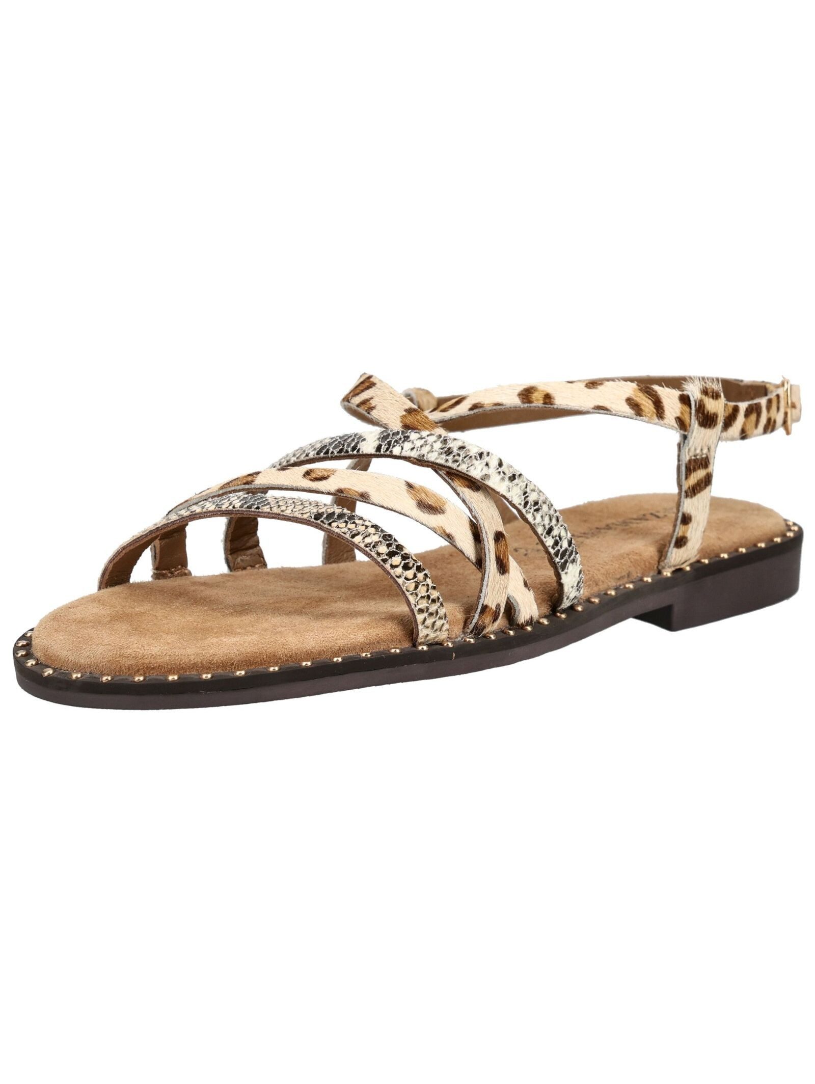 Lazamani Sandalen Leder/Textil Riemchensandale