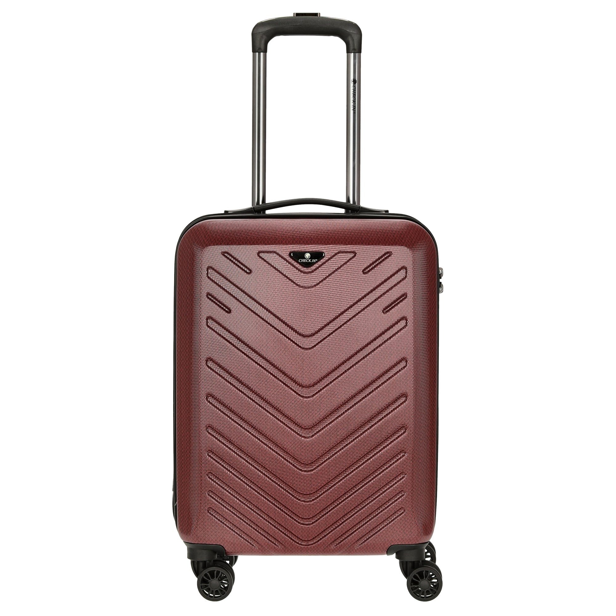 CHECK.IN® Koffer Mailand - 4-Rollen-Kabinentrolley 55 cm (rot), 4 Rollen Rollen