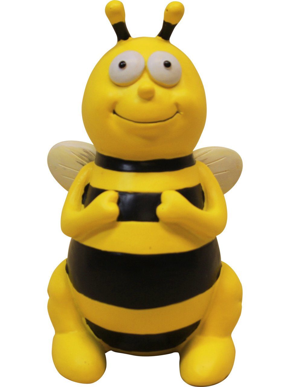 Figurendiscounter Gartenfigur Dekofigur Biene sitzend mittel 16 x 9 x 10 cm