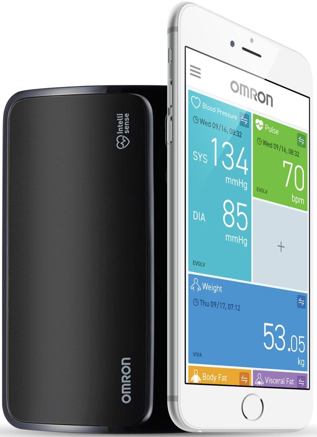 Omron Blutdruckmessgerät EVOLV (HEM-7600T-E), vollautomatisches Oberarm ...
