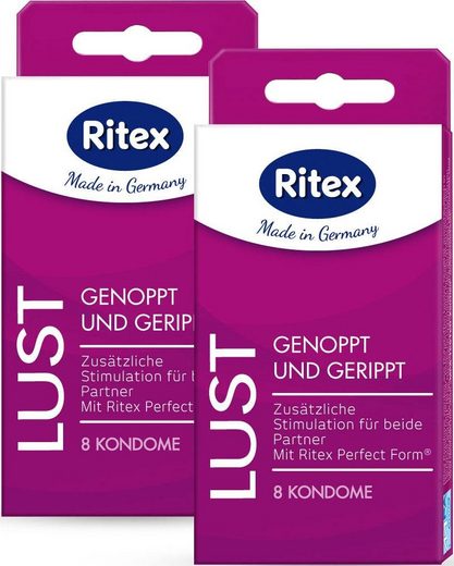 Ritex Kondome »Lust« Packung, 16 St., 2x8er Packung