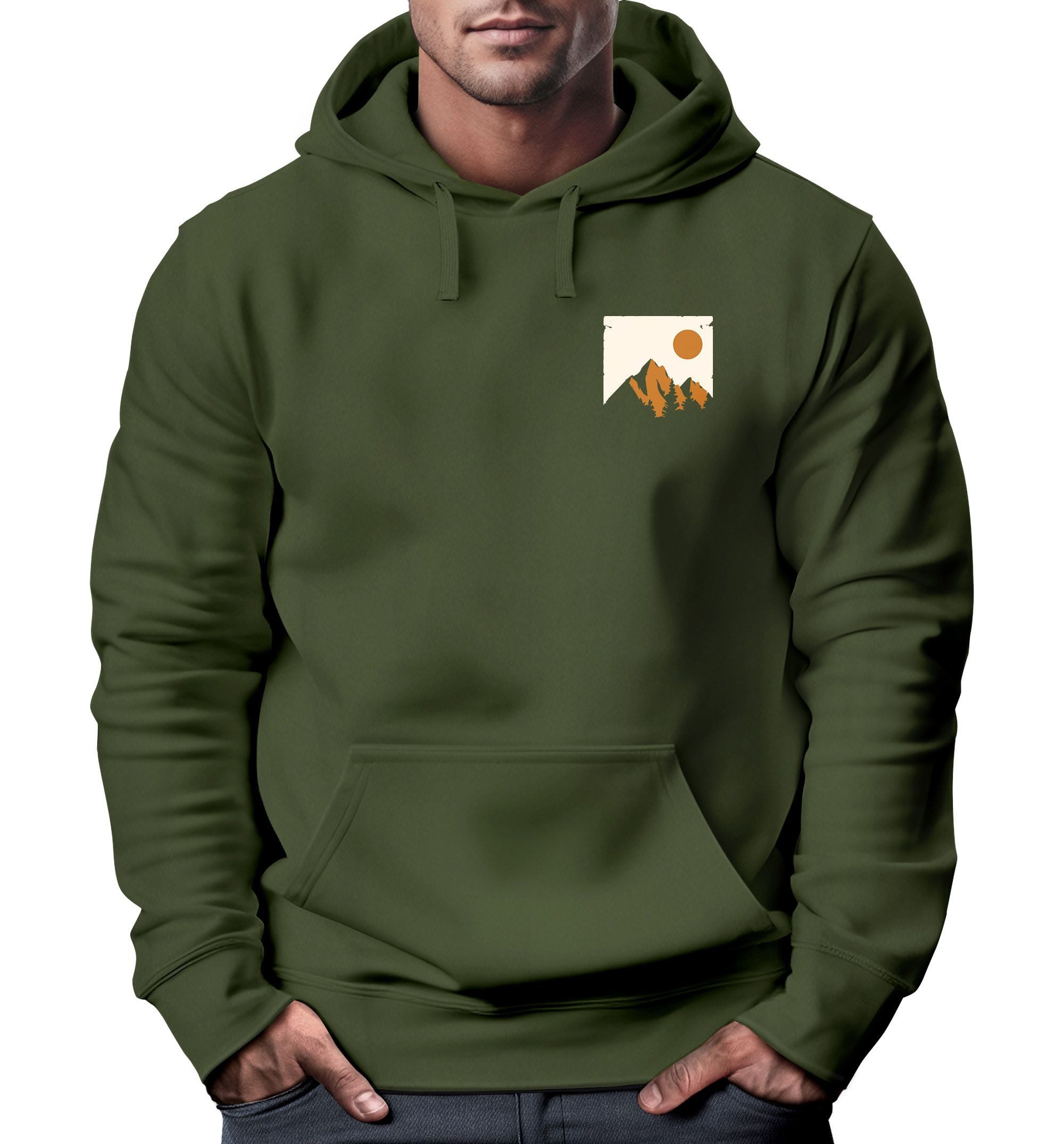 Neverless Hoodie Hoodie Herren Outdoor Adventure günstig online kaufen