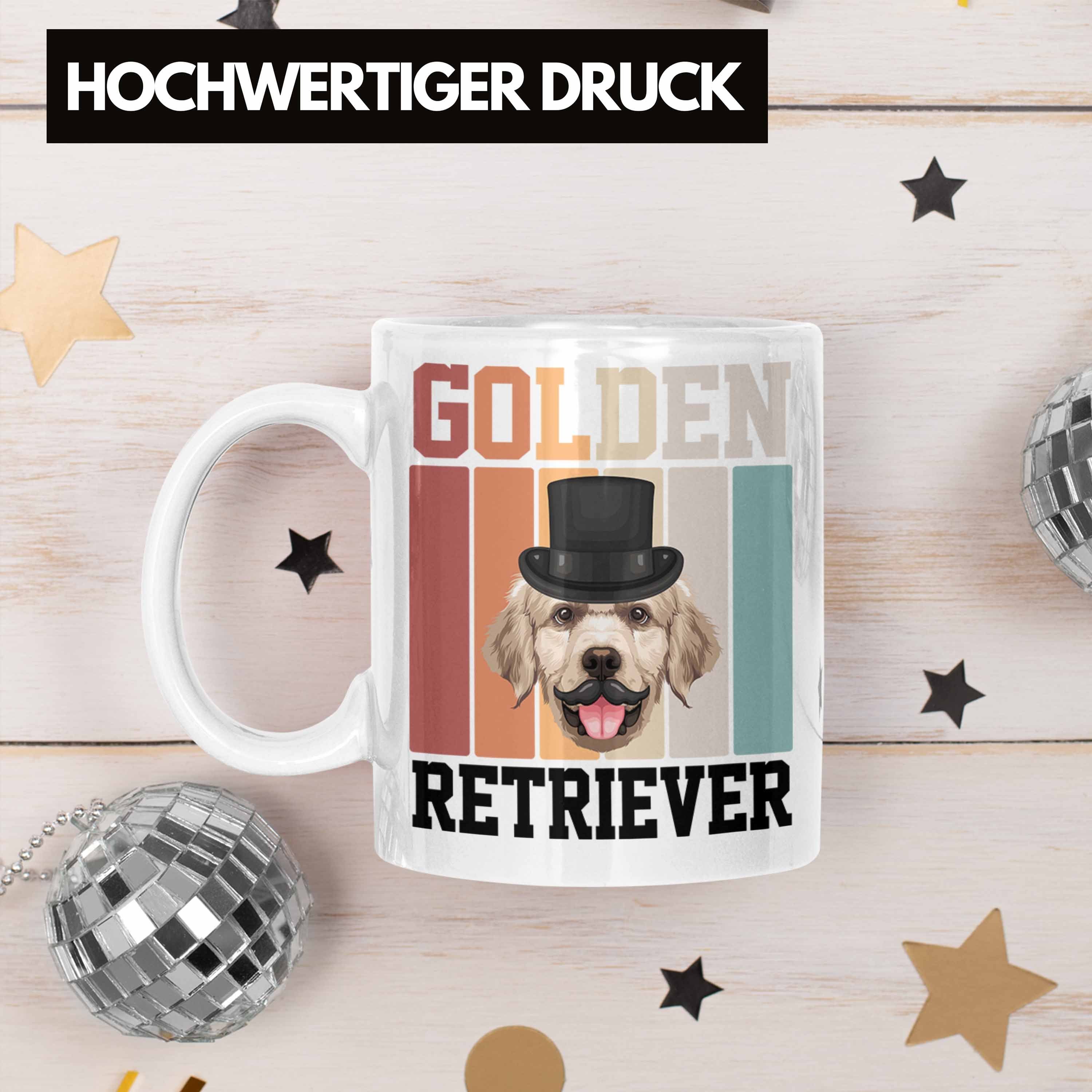 Retriever Geschenkidee Golden Trendation Besitzer Lustiger Spruch Geschenk Tasse Tasse Weiss