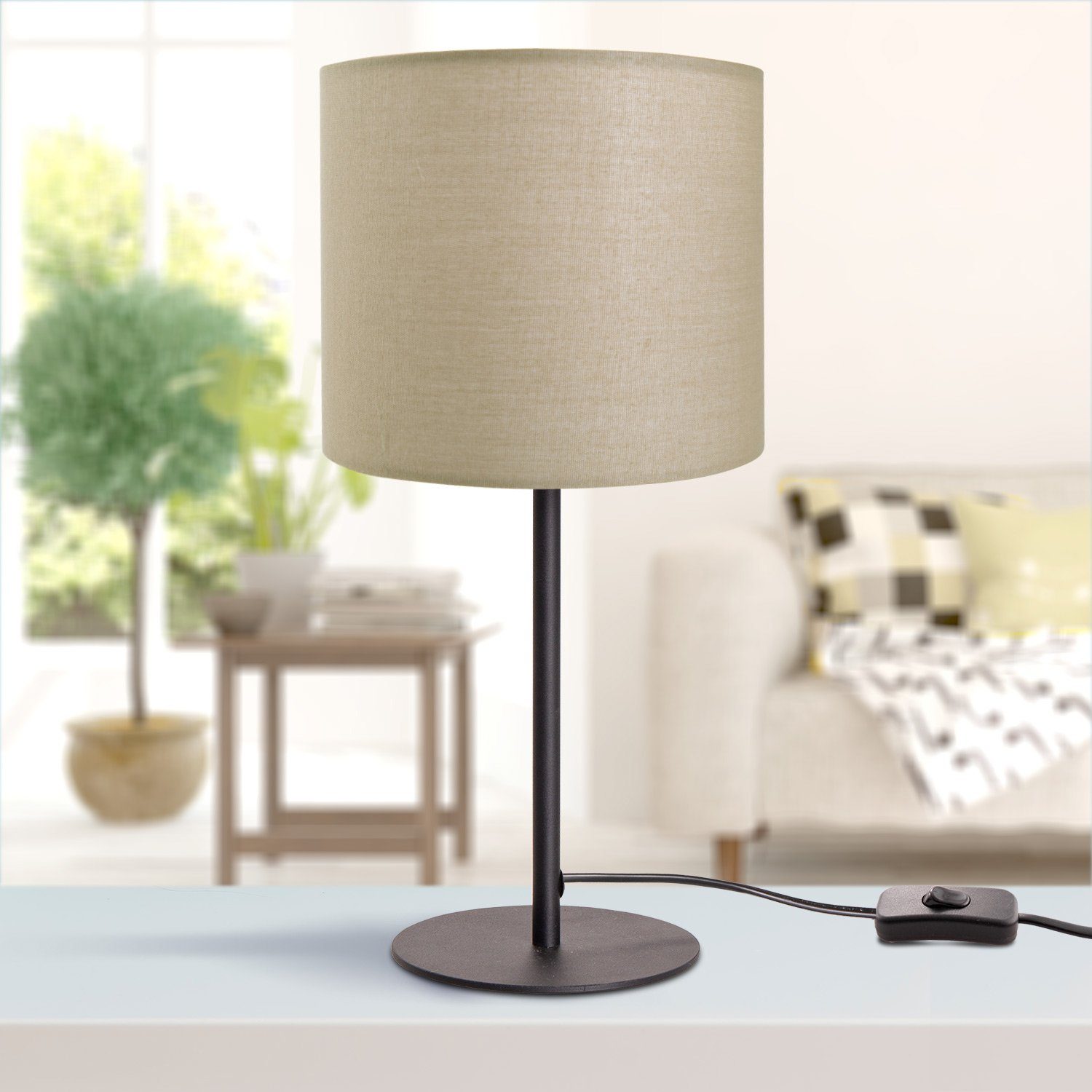 Für Und Leuchtmittel, Unifarben, Wohnzimmer Home Deko Paco Lampe, LED Tischleuchte ohne Uni Color, Schlafzimmer, E14