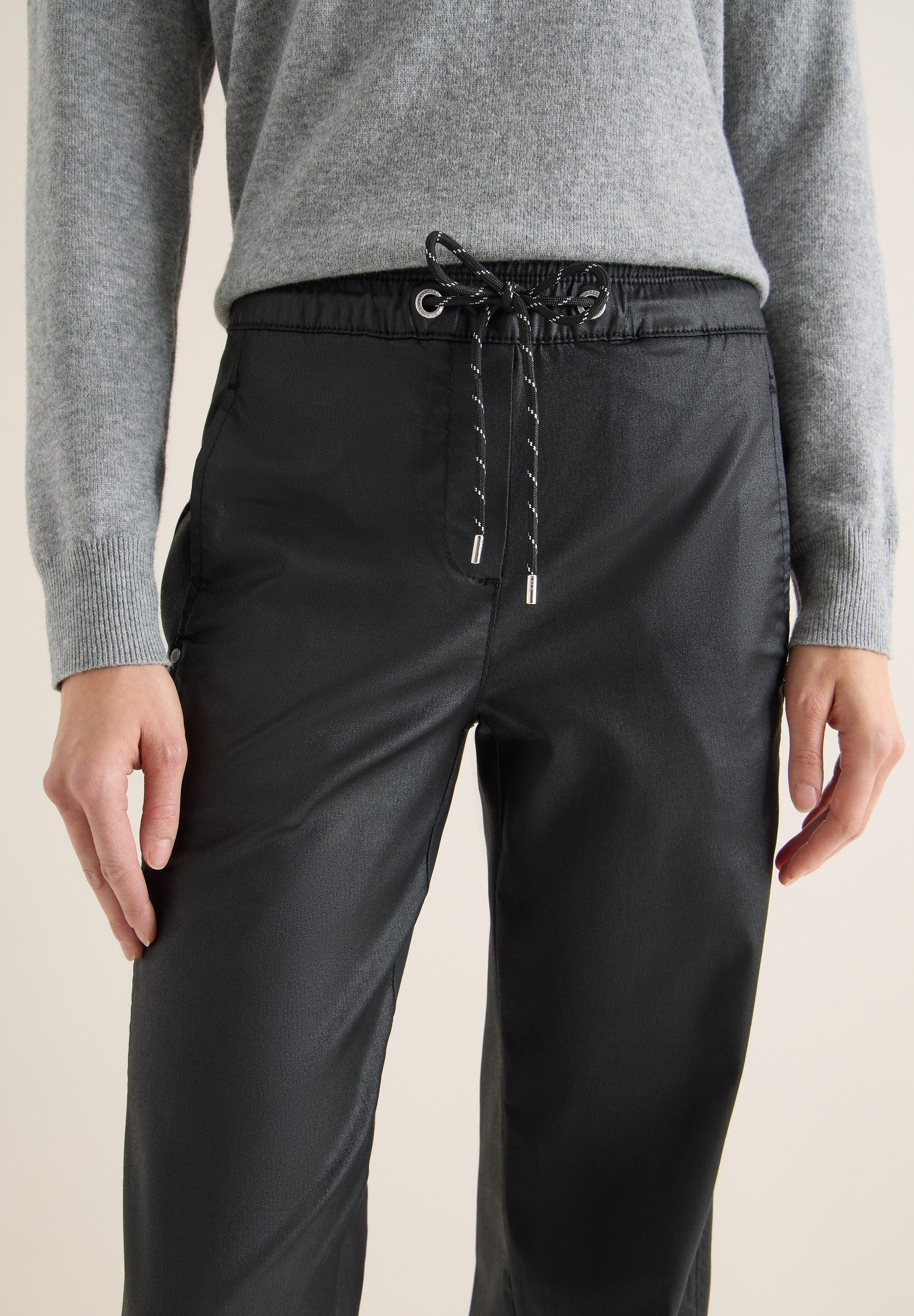 CECIL Schlupfhose Style NEELE im Leder-Look – Bild 4 von 5