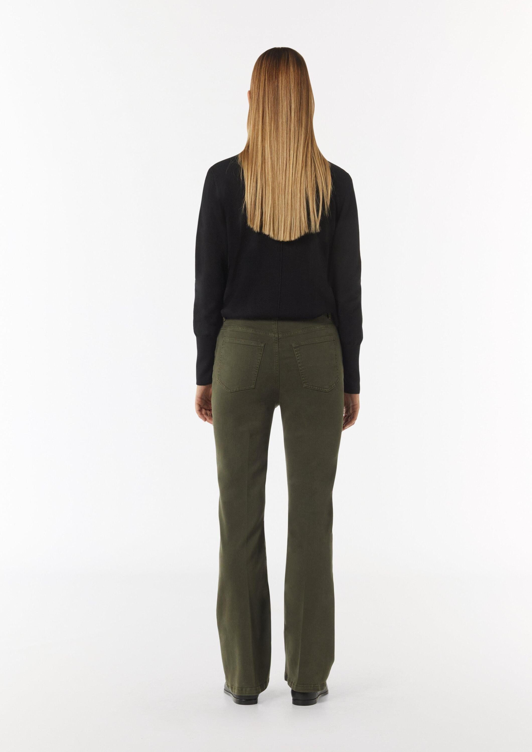 comma Chinos Hose Twill-Hose mit Flared Leg
