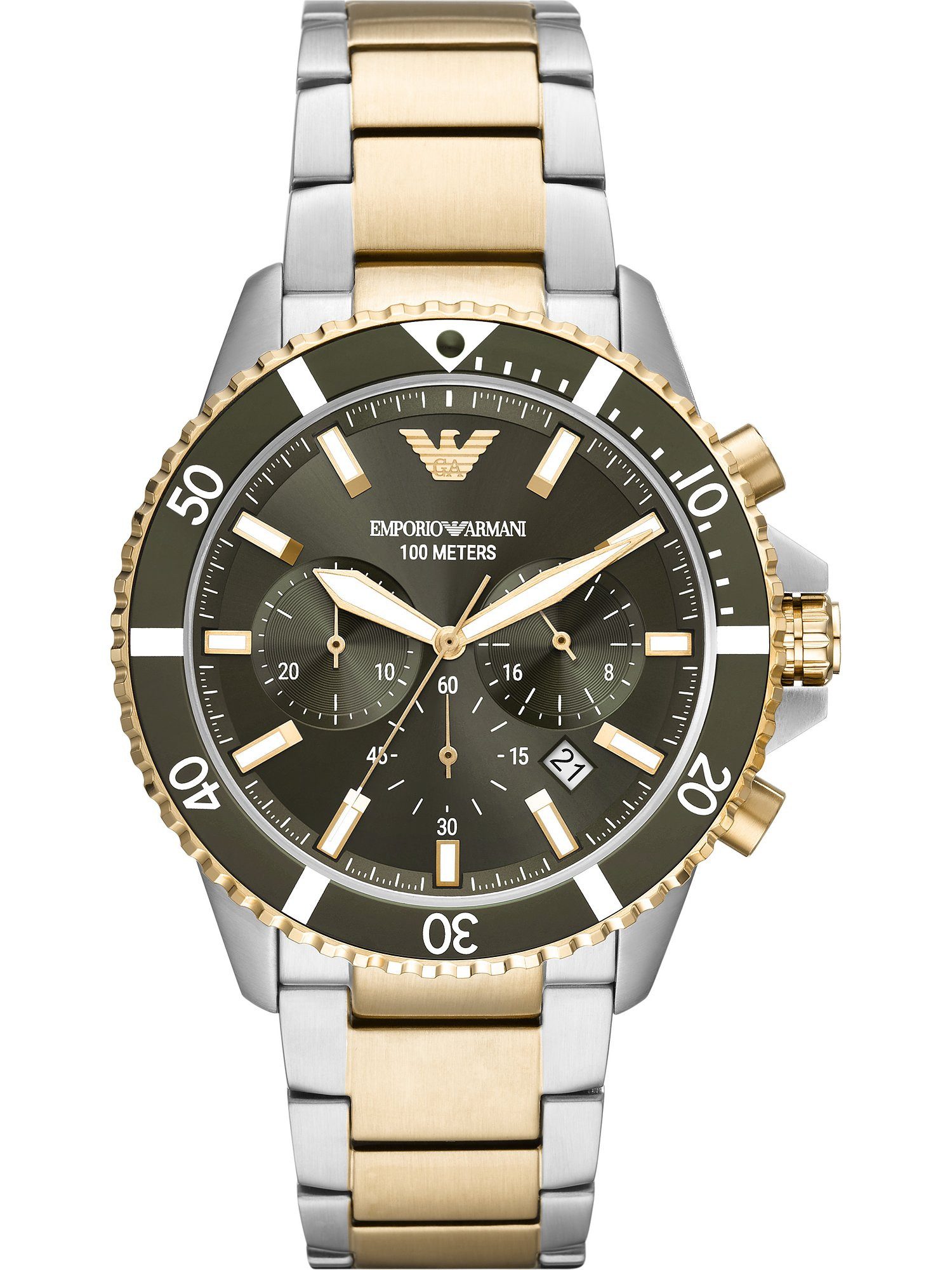 Chronograph Emporio Armani Herren-Uhren Analog Quarz