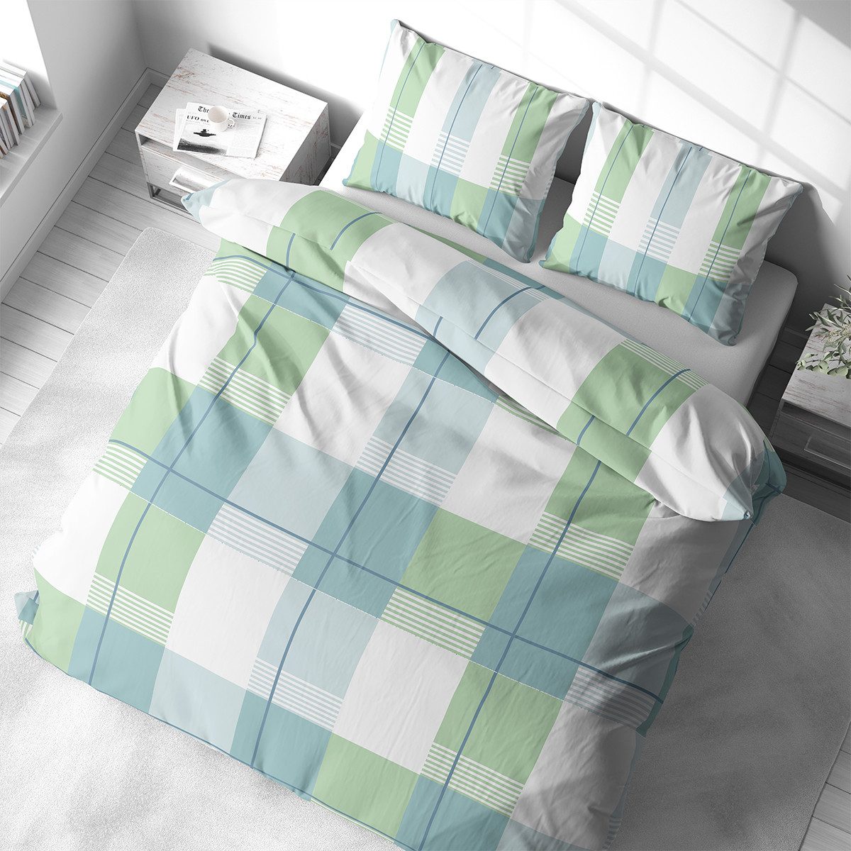 Visaggio Bettwäsche Feinbiber weich und kuschelig Winter Bettbezug, Biber, günstig online kaufen