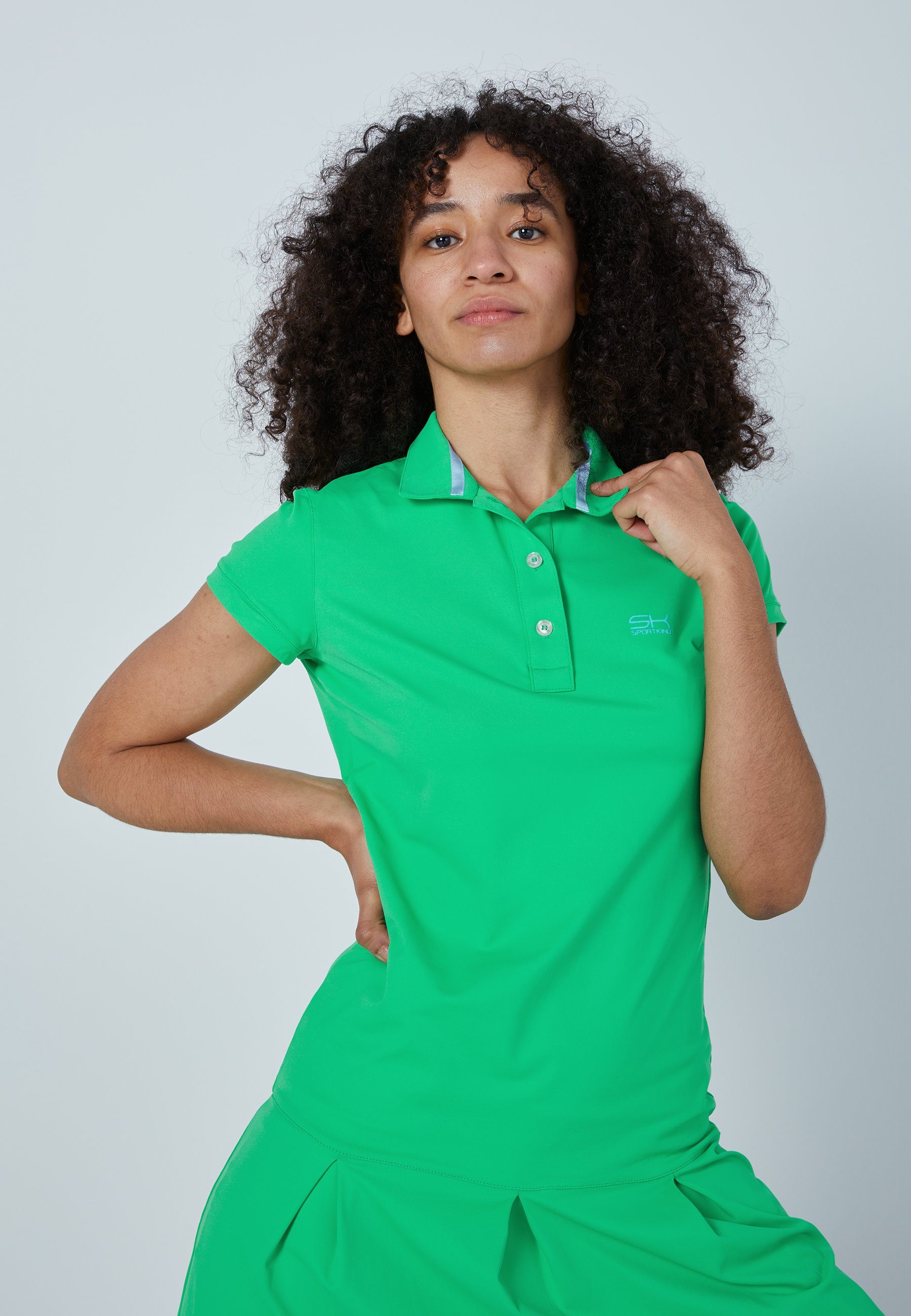 Tenniskleid & Golf Mädchen SPORTKIND Kleid grün Damen Polo