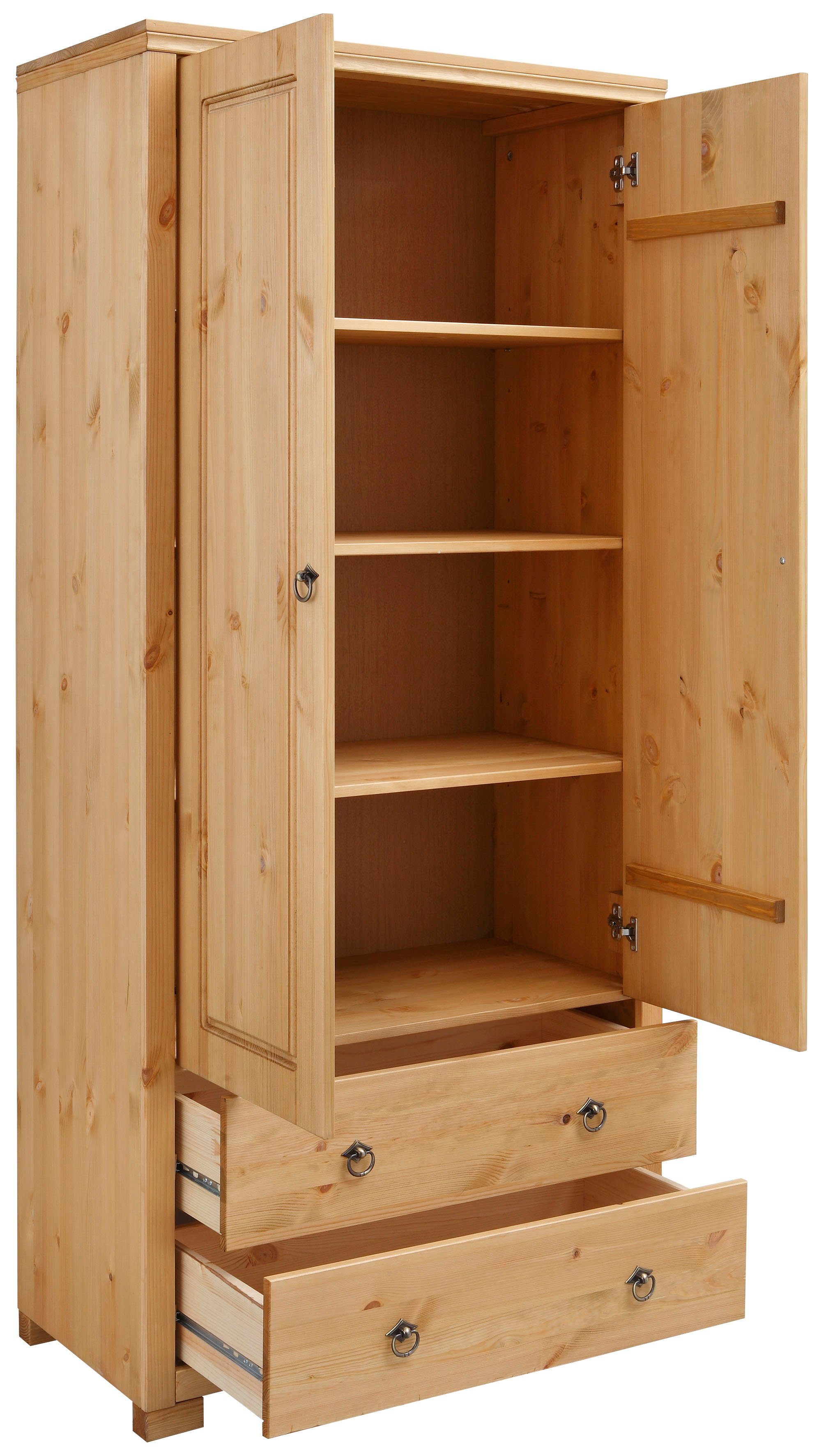 OTTO home Kleiderschrank Gotland, Wäscheschrank, Mehrzweckschrank mit Schubladen, Landhausstil (B/H/T ca: 80cmx178cmx40cm) massive Kiefer, FSC® zertifiziert, la – Bild 5 von 5