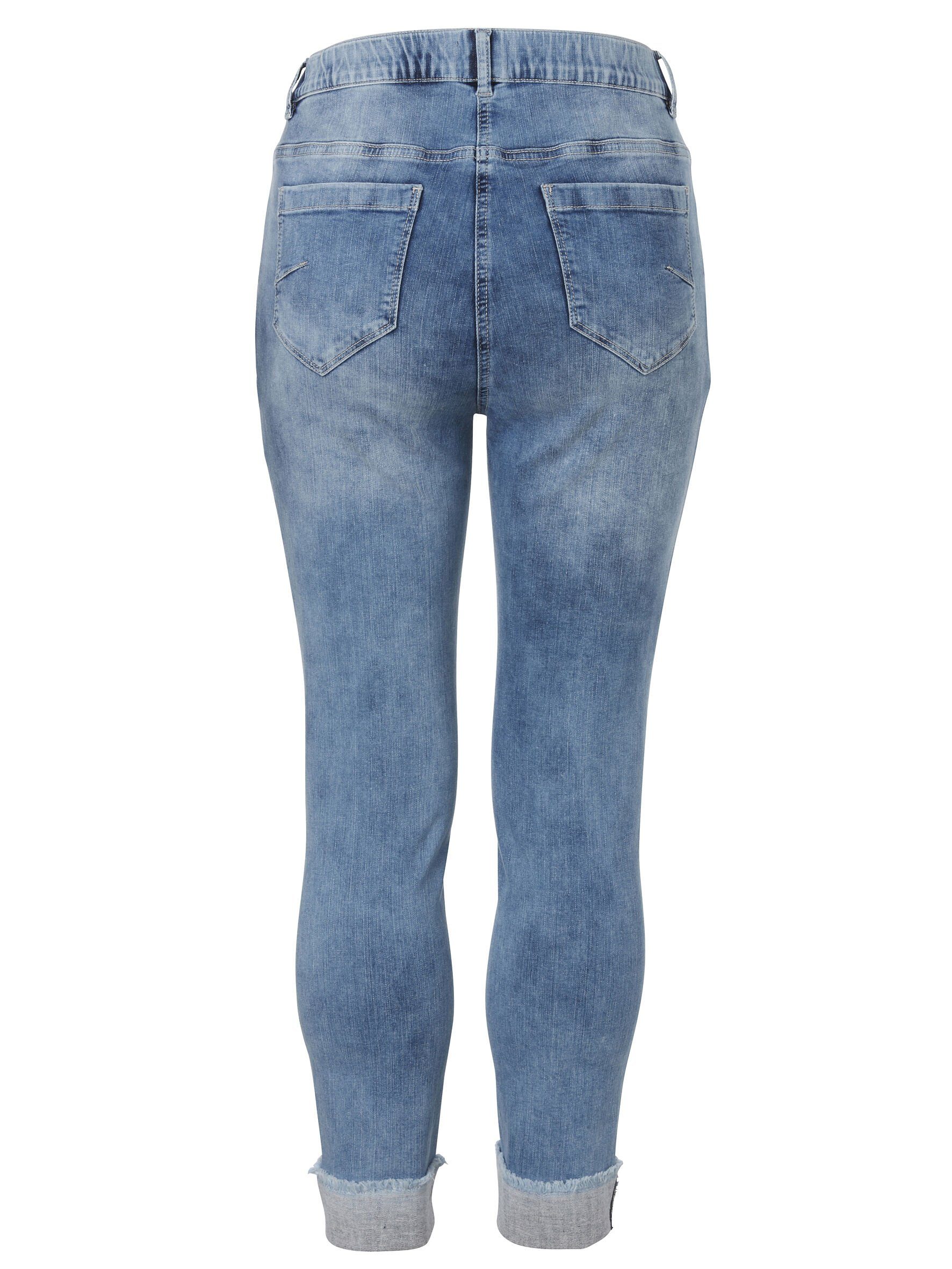 VIA APPIA DUE 7/8-Jeans im unifarbenen Design günstig online kaufen