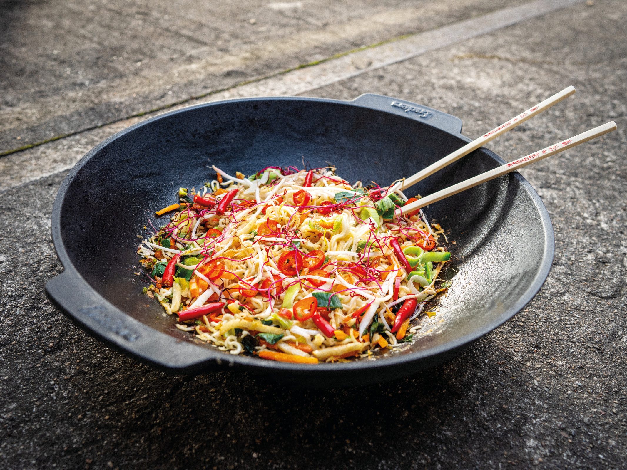 Enders® Grillplatte ENDERS SWITCH GRID Gusseisen Wok