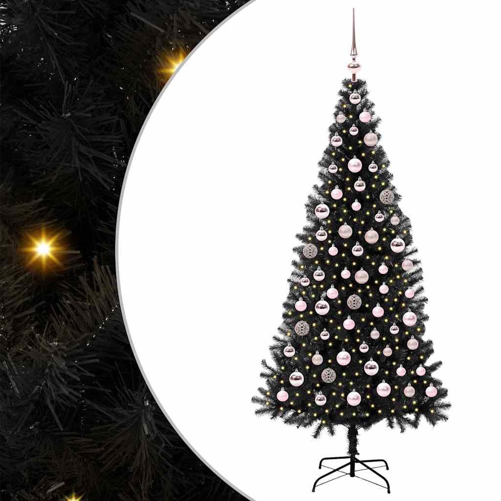 Künstlicher Weihnachtsbaum Weihnachtsbaum Schwarz 180 cm PVC