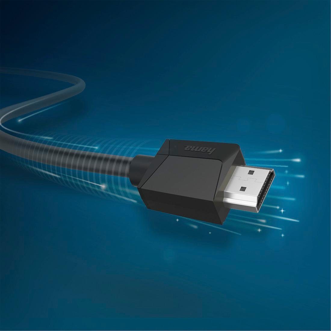 Hama High Speed HDMI™ Kabel, 4K, Stecker Stecker, Ethernet 1,5m HDMI-Kabel, HDMI, (150 cm)