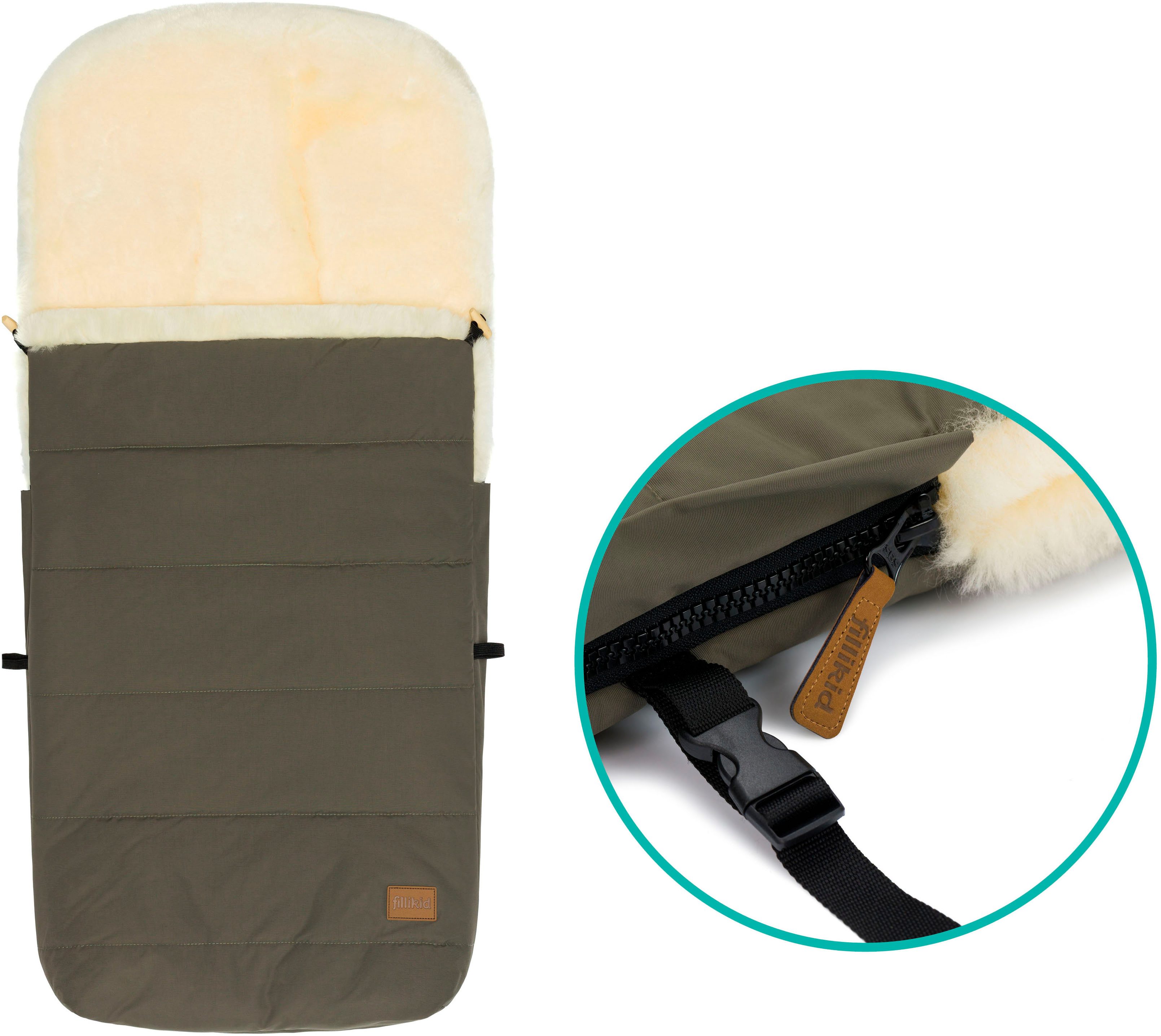 Fillikid Fußsack Bernina Lammfell, Winterfußsack – Bild 4 von 5