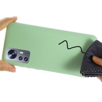 CoverKingz Handyhülle Hülle für Xiaomi 12/12X Handyhülle Silikon Case Cover Bumper Etui 15,27 cm (6,28 Zoll), Schutzhülle Handyhülle Silikoncover Softcase farbig