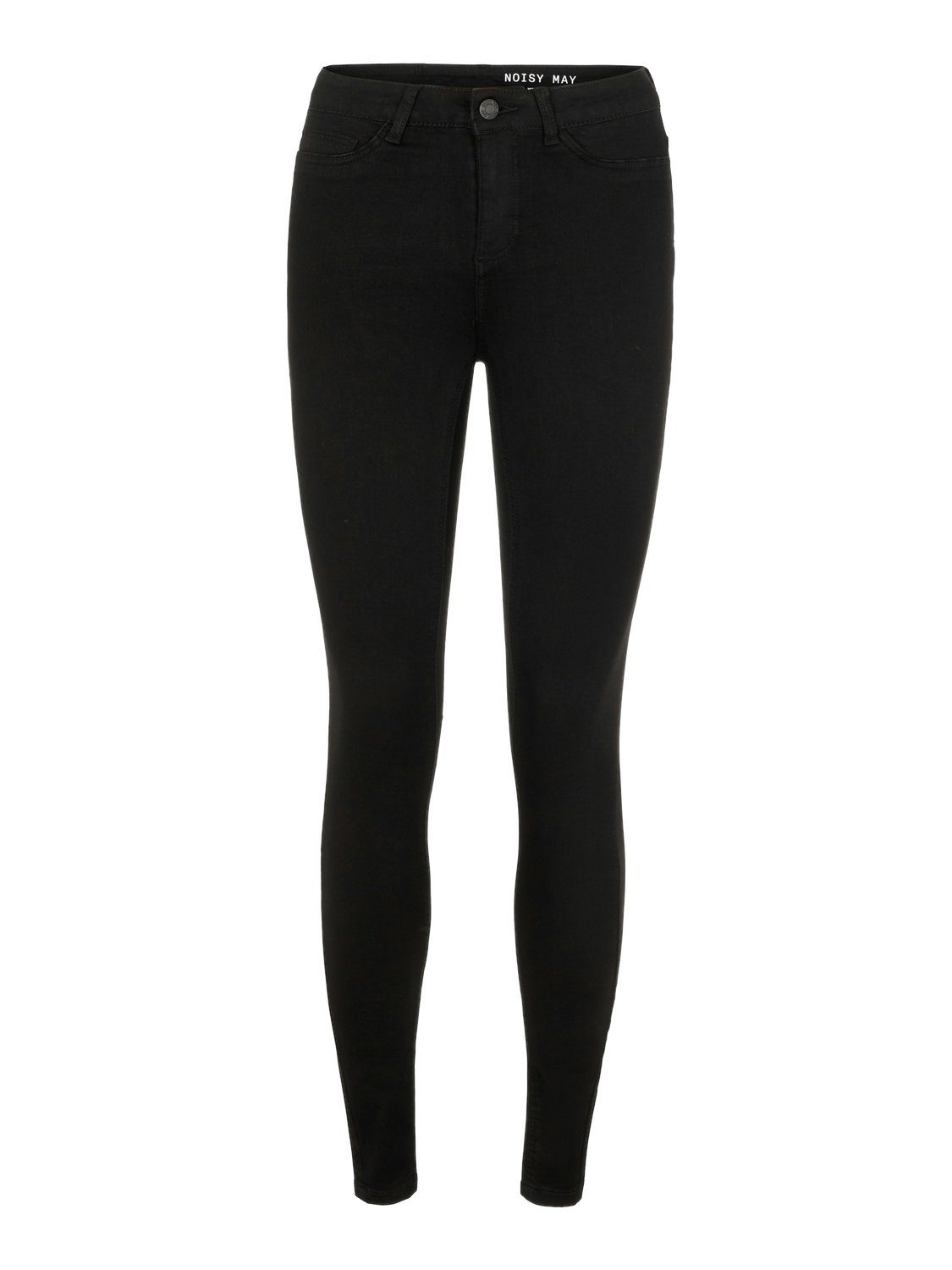 Skinny-fit-Jeans NMCALLIE HW SKINNY BLACK JEANS NOOS