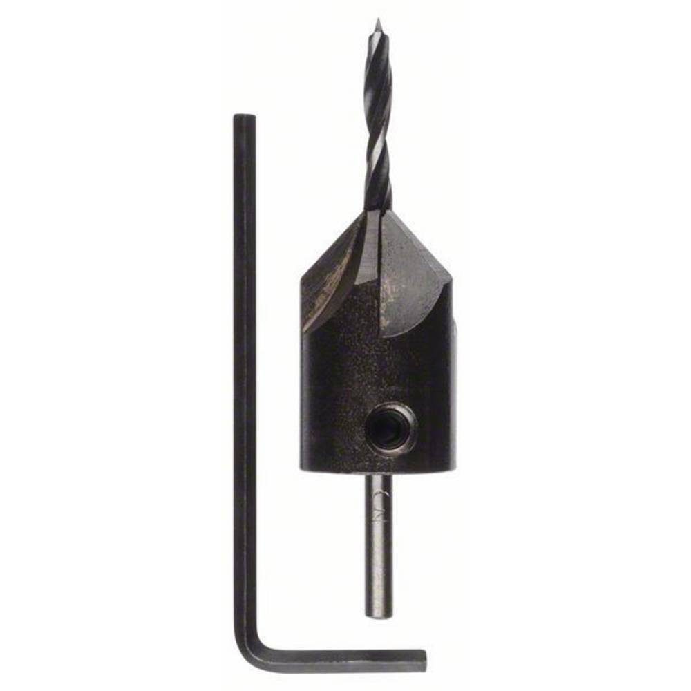 BOSCH Holzbohrer Holzspiralbohrer mit 90°-Senker, 3 mm, 16 mm 2608595345, Tiefenstopp