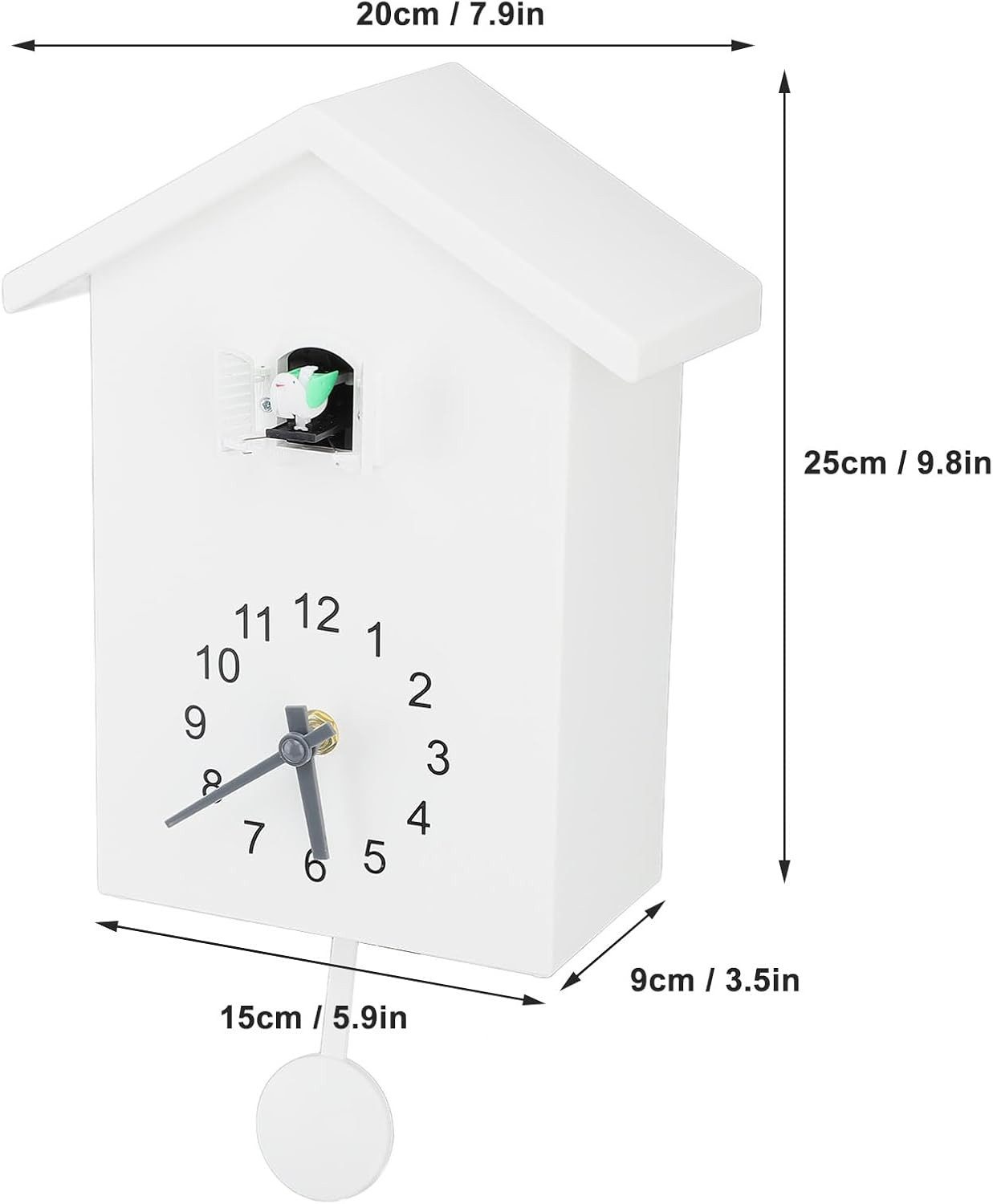 RWEUOQ Wanduhr Kuckucksuhr, Kuckucksuhr mit Vogelstimme günstig online kaufen