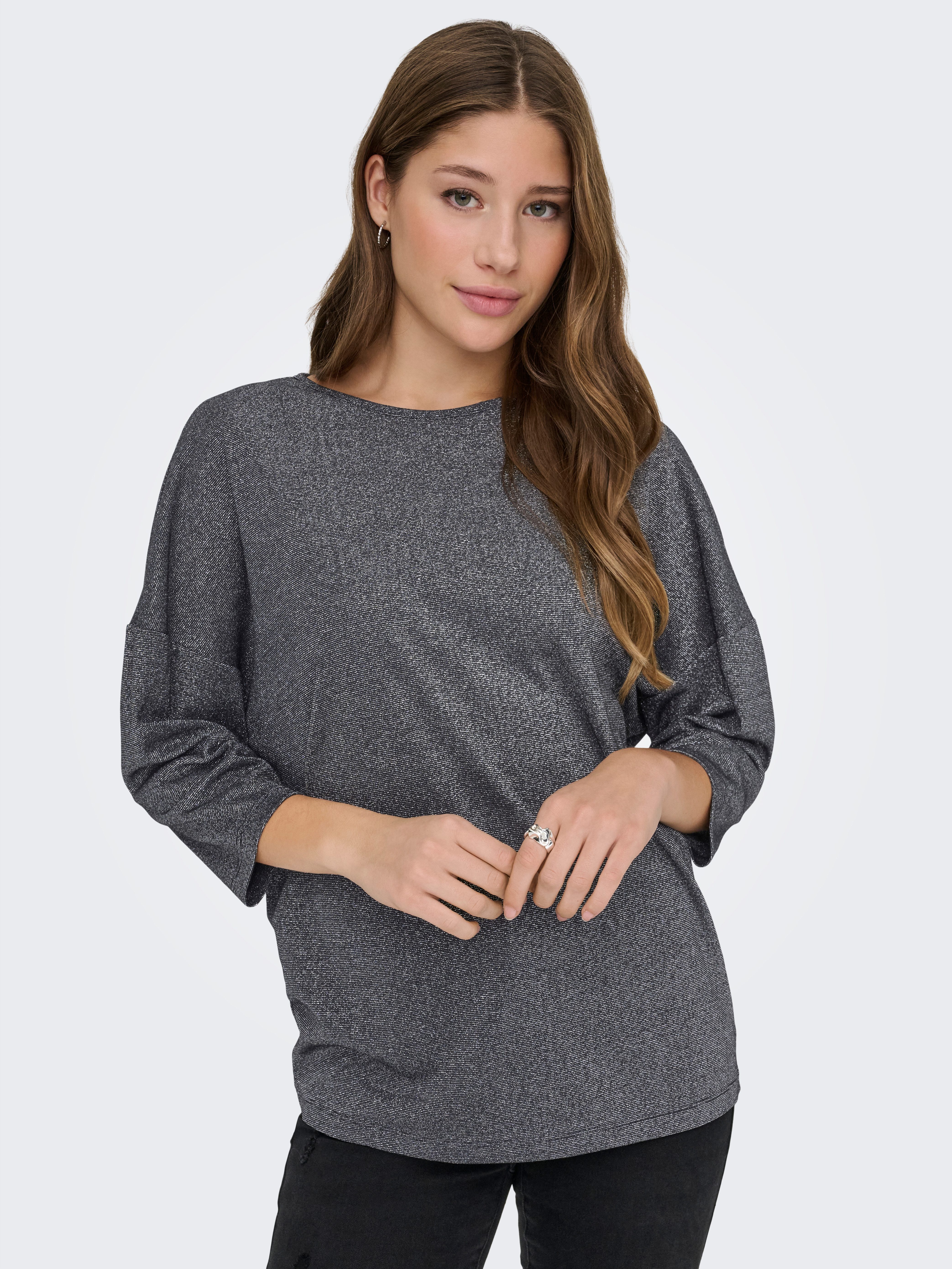 ONLY 3/4-Arm-Shirt ONLSILVERY GLAMOUR LUREX 3/4 günstig online kaufen