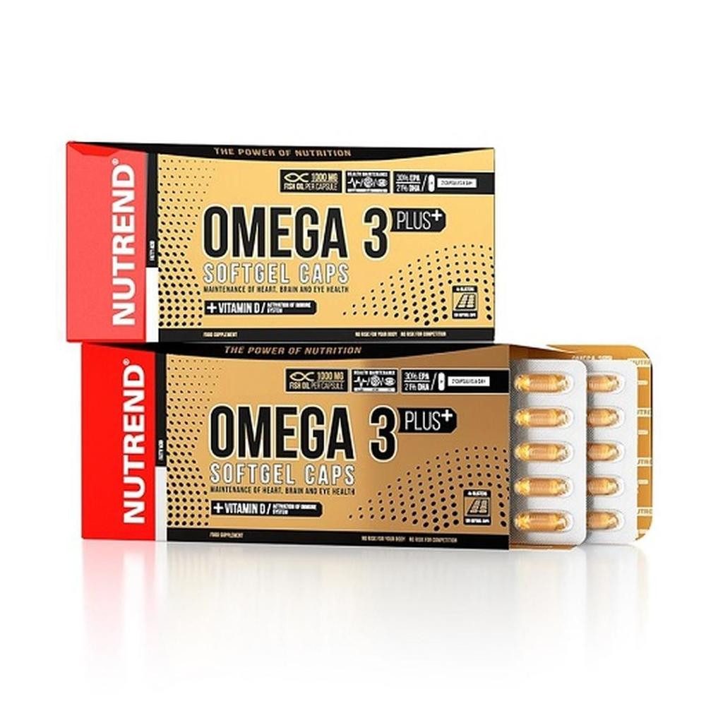 NUTREND Nutrend Omega 3 Plus 120 Softgel Kapseln, 120 St.