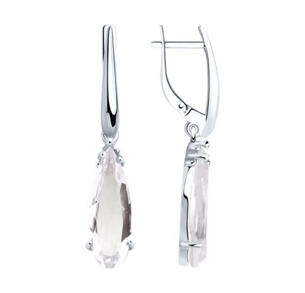 Secretforyou Ohrhänger-Set Ohrringe Hänger 925 Silber Begrkristall Echtschmuck