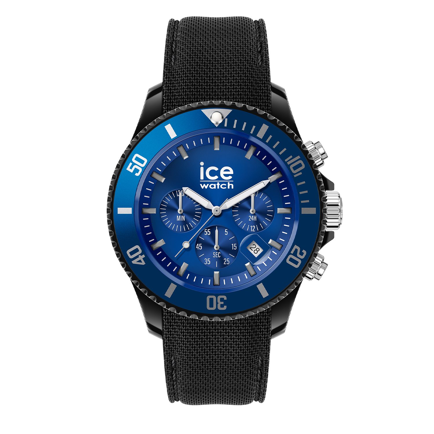 ice-watch Chronograph Ice-Watch Herrenarmbanduhr ICE chrono 020623 Black blue, (1-tlg) | Chronographen