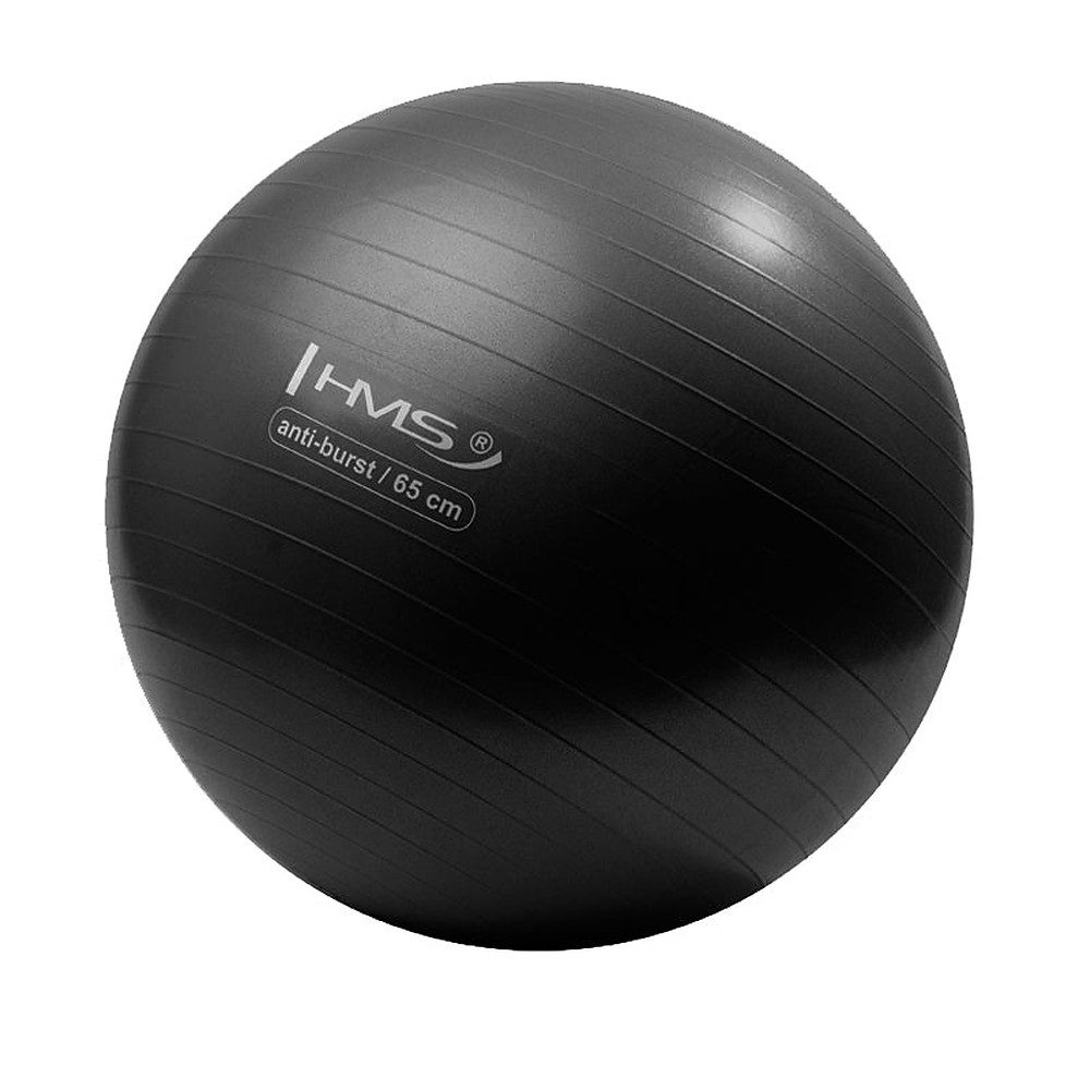 HMS Gymnastikball Sitzball Anti-Burst (Spar-Set, 1-St., Ø 65 cm rutschfest), Anti-Burst, Kunststoff, rutschfest, bis 100 kg, Pumpe