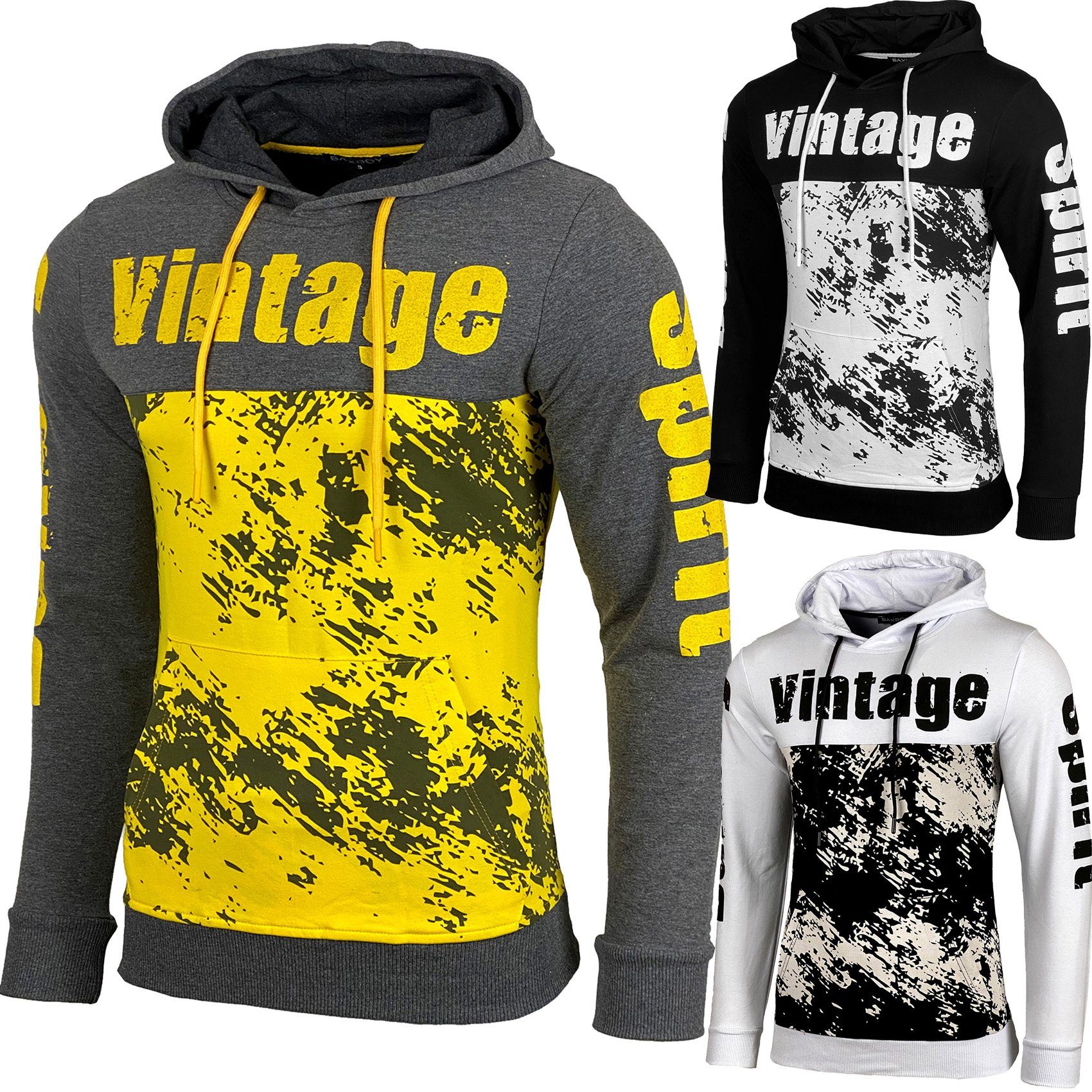Baxboy Hoodie Baxboy Herren Pullover Hoodie Sweatshirt Langarm Hoody B-603