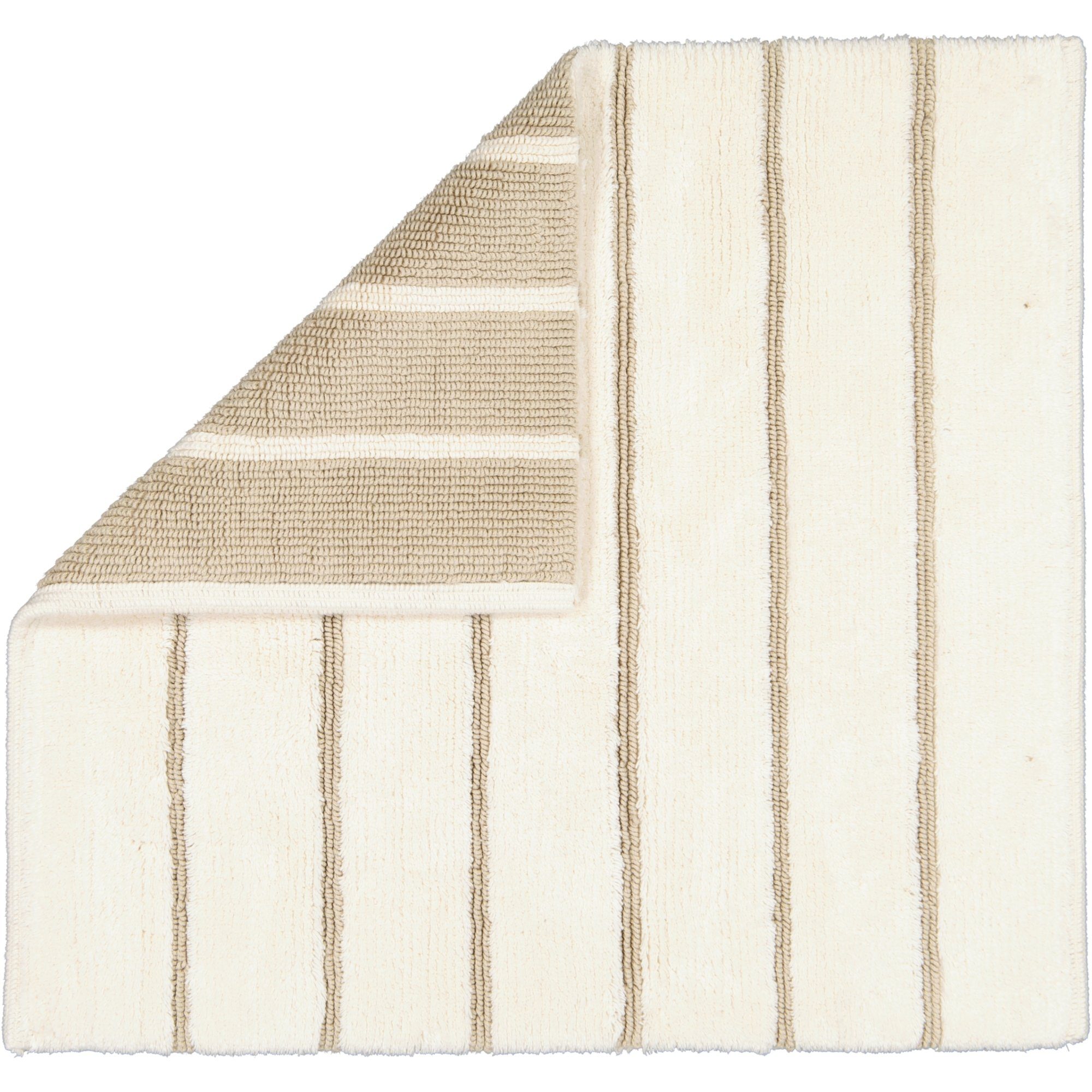 Cawö Home Badematte Balance Streifen 1008, 100% Baumwolle, handgewebt