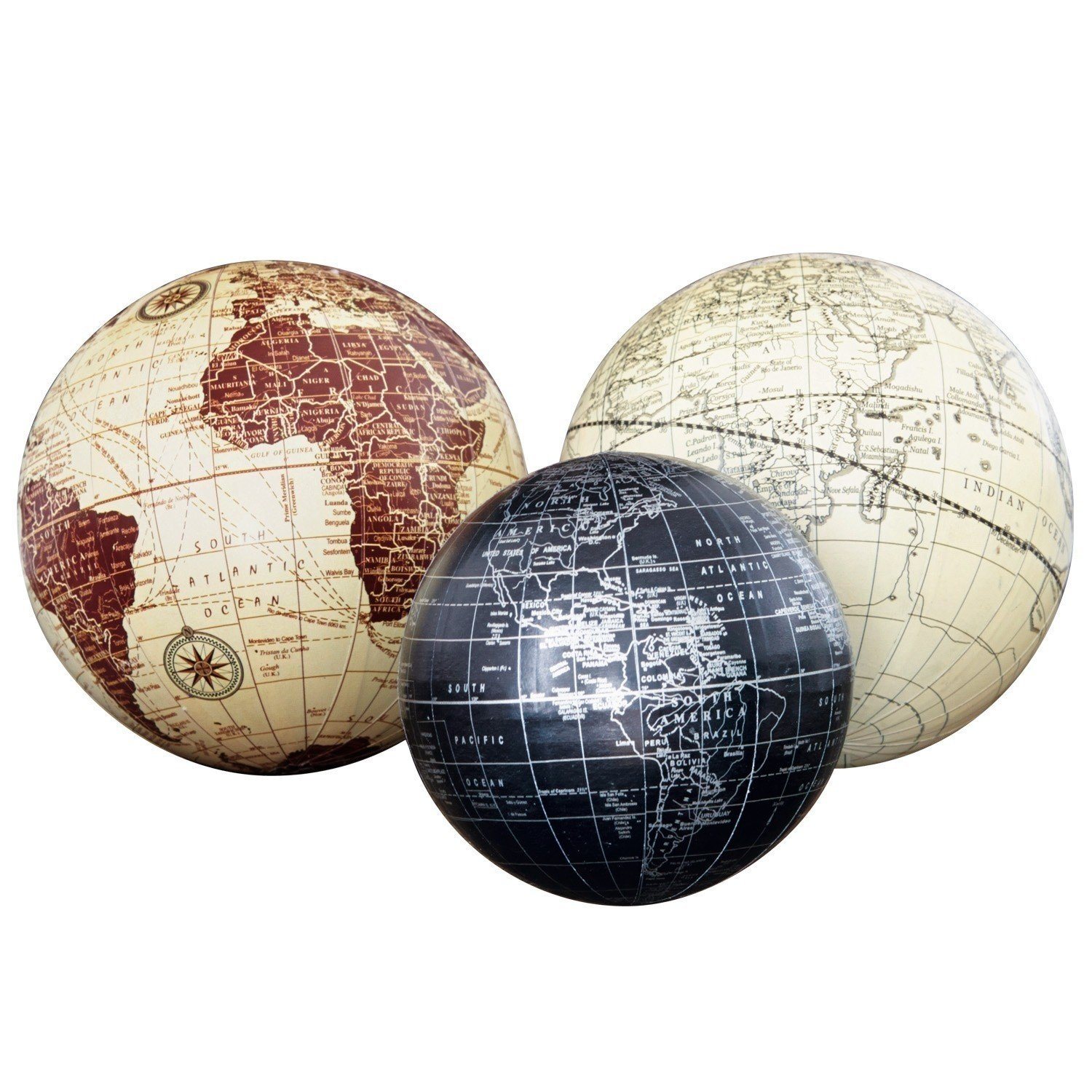 Deko-Kugeln 3er Set »World« Deko-Kugeln 3er Set »World«