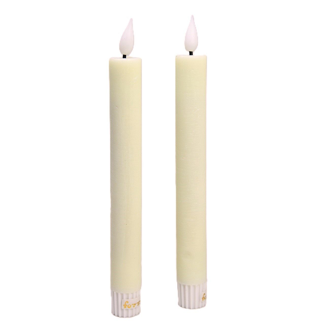 LED-Kerze LED Spitzkerzen RUSTIK weinrot, creme, grau