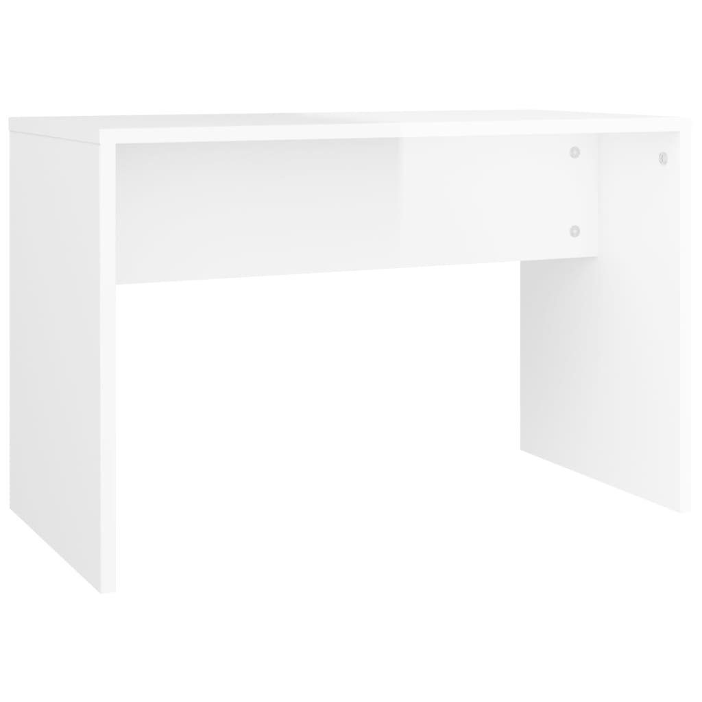 vidaXL Schminktisch Schminkhocker Hochglanz-Weiß 70x35x45 cm günstig online kaufen