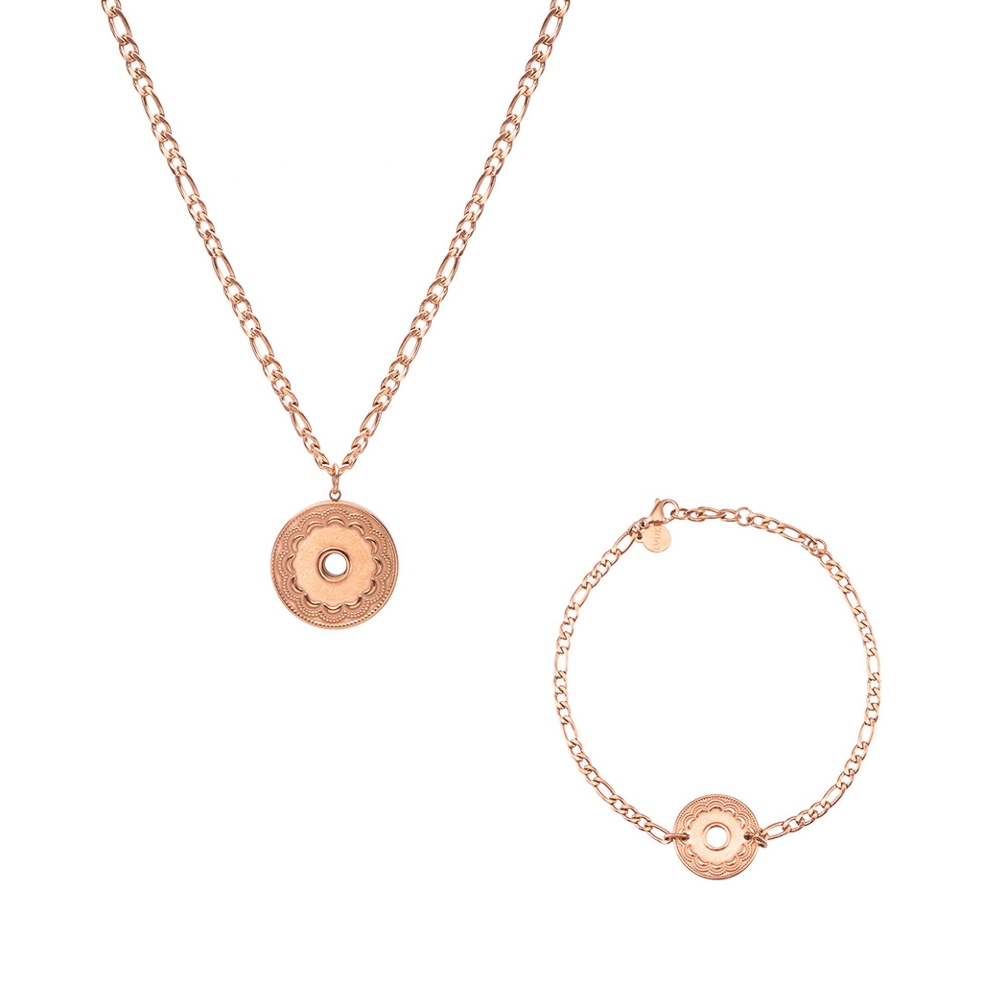 LUUK LIFESTYLE Schmuckset Kreis, inklusive toller Schmuckbox