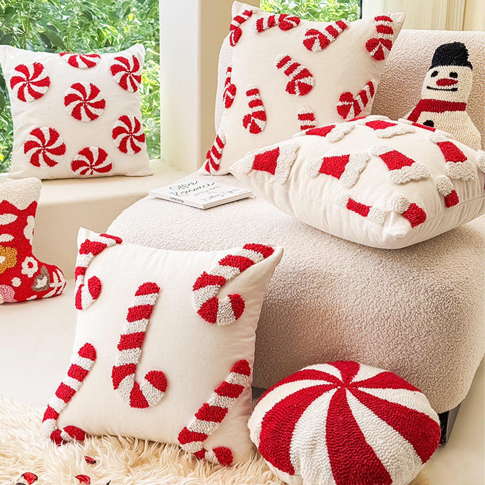 REDOM Kissenbezüge Weihnachtskissenbezug 2er Set Kissenbezug günstig online kaufen