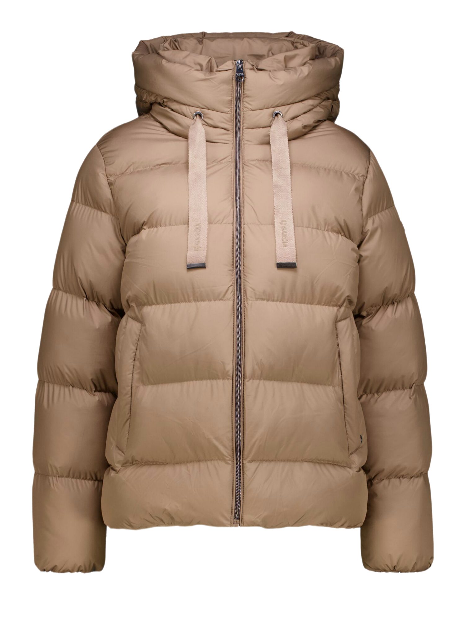 Garcia Kurzjacke braun,Outdoor,Polyester,Unifarben,Stehkragen,Lang,Regular Fit