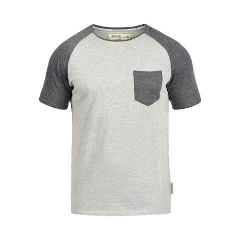 Indicode Rundhalsshirt IDGresham Kurzarmshirt im Baseball-Look