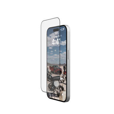 UAG Plus Tempered Glass für Apple iPhone 15 Pro, Displayschutzglas, [Zweifach gehärtetes Glas, Anti-Fingerabdruck, Inkl. Montagekit]