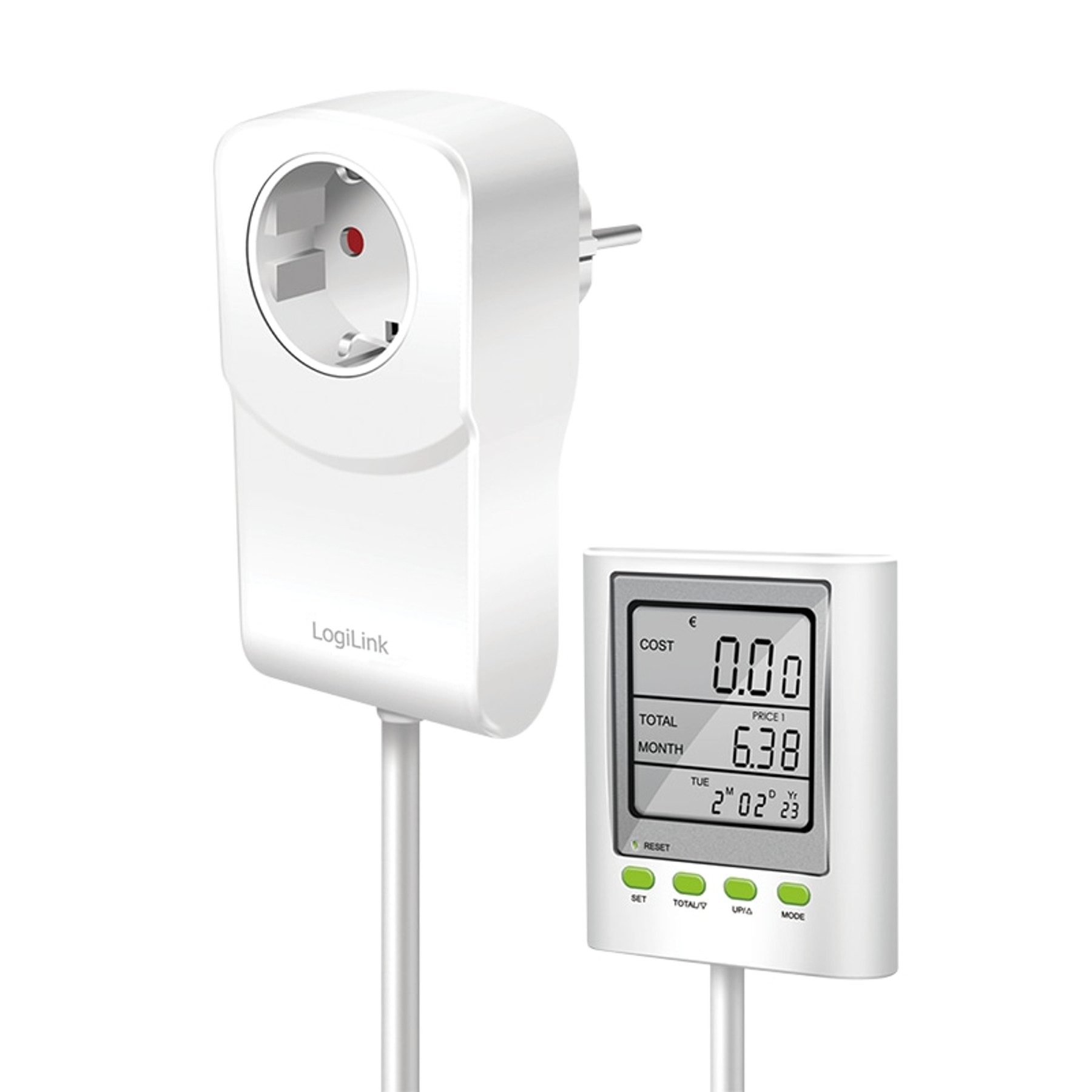 Energiekostenmessgerät LOGILINK Energiekosten-Messgerät M0006, mit