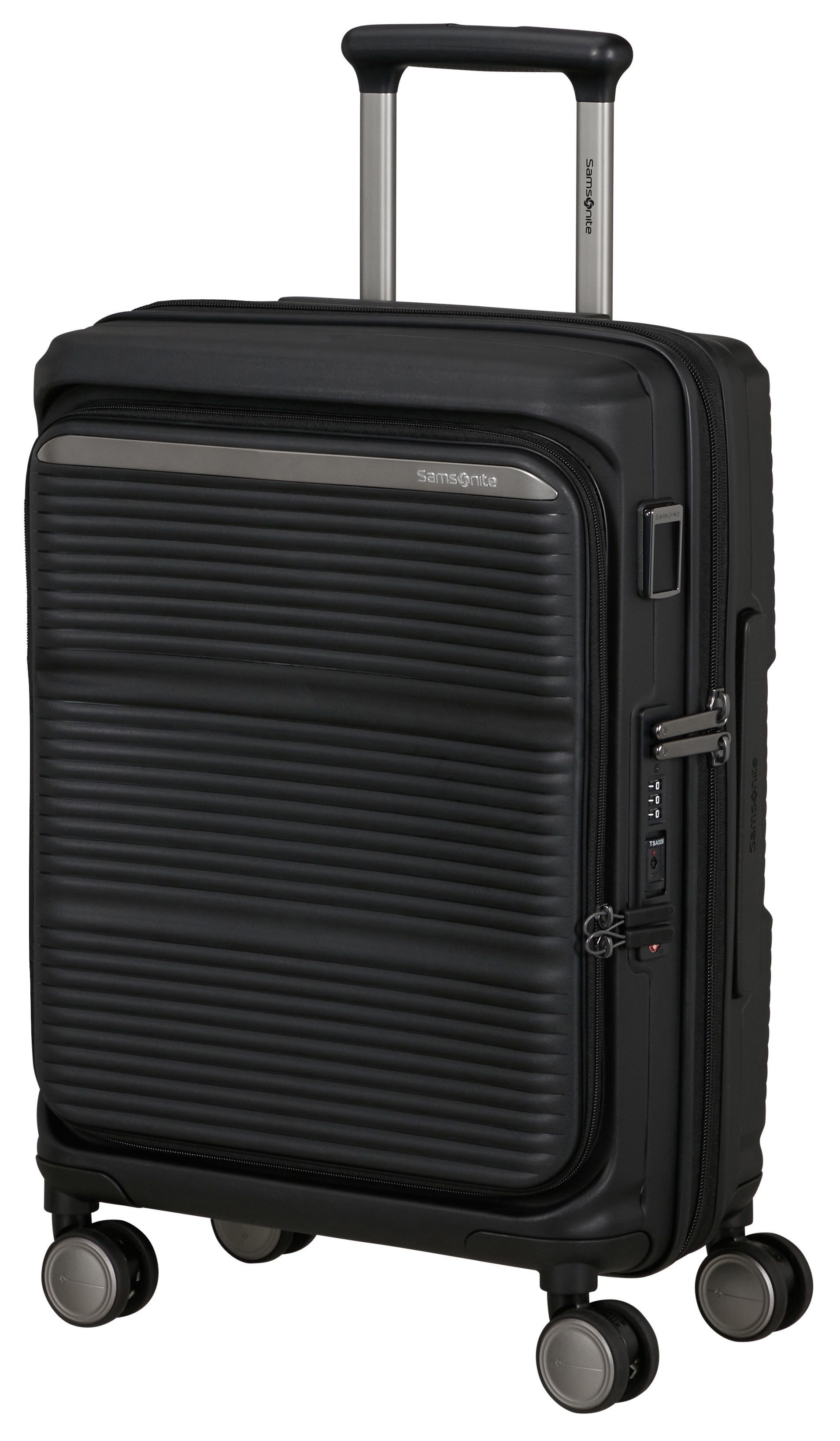 Samsonite Hartschalen-Trolley PARALUX, verschiedene Größen und Farben, 4 Rollen, Reisegepäck mit Frontfach Packwürfel Trennpolster