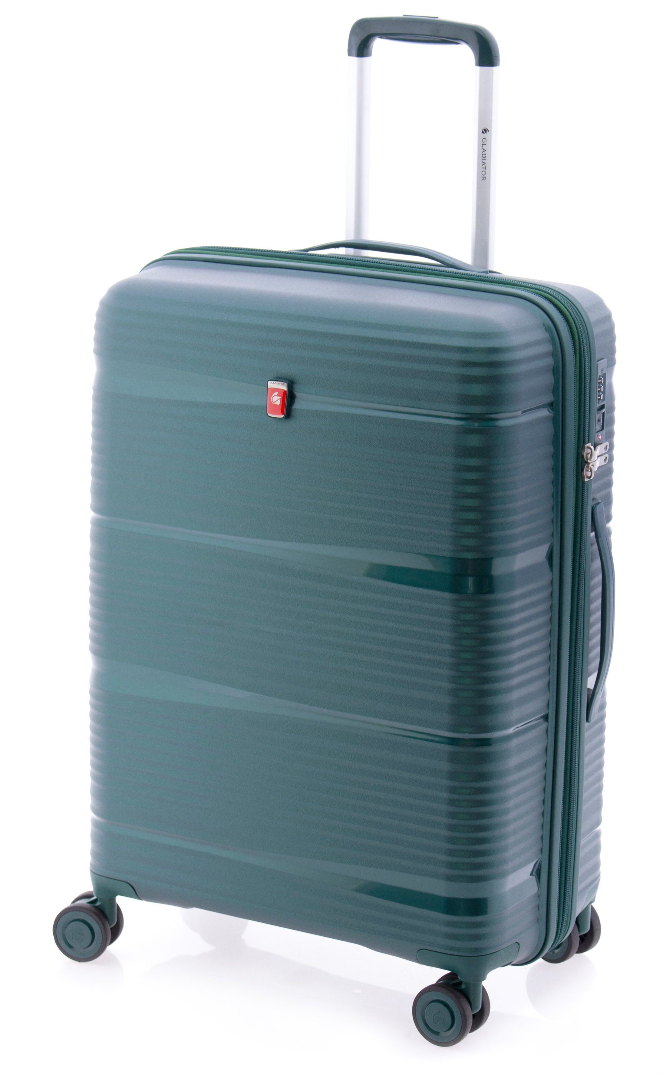 Hartschalen-Trolley Koffer M - 65 cm, 4 Rollen, TSA, Dehnfalte, div. Farben