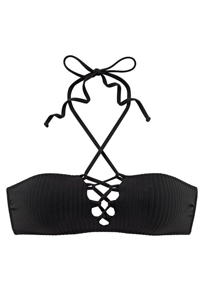 LASCANA Bandeau-Bikini-Top »Rippe«, in trendigem Look LASCANA Bandeau-Bikini-Top »Rippe«, in trendigem Look