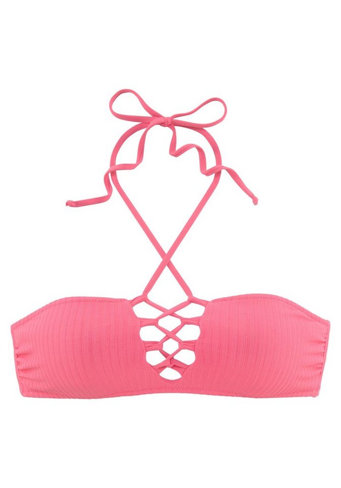 LASCANA Bandeau-Bikini-Top »Rippe«, in trendigem Look LASCANA Bandeau-Bikini-Top »Rippe«, in trendigem Look