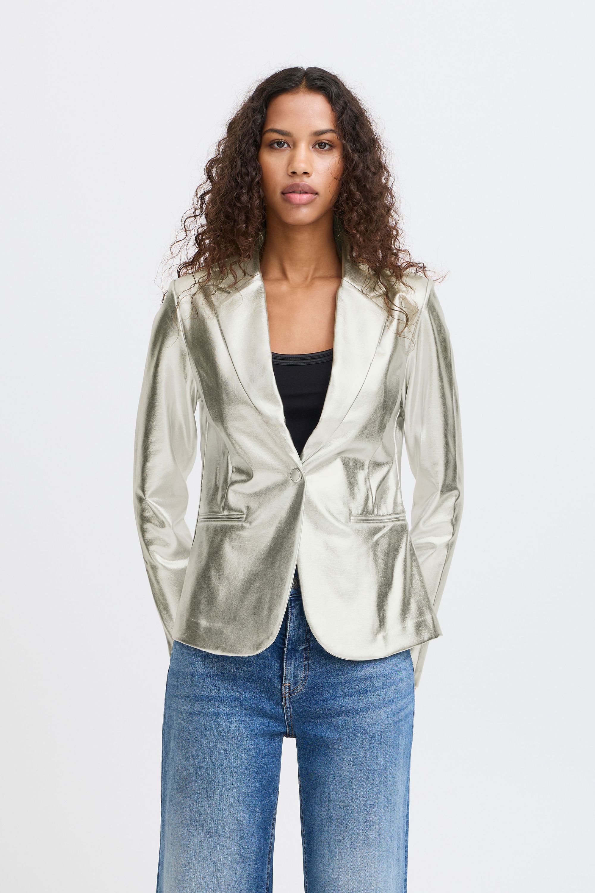 Ichi Kurzblazer IHKATE METALLIC BL schicker günstig online kaufen